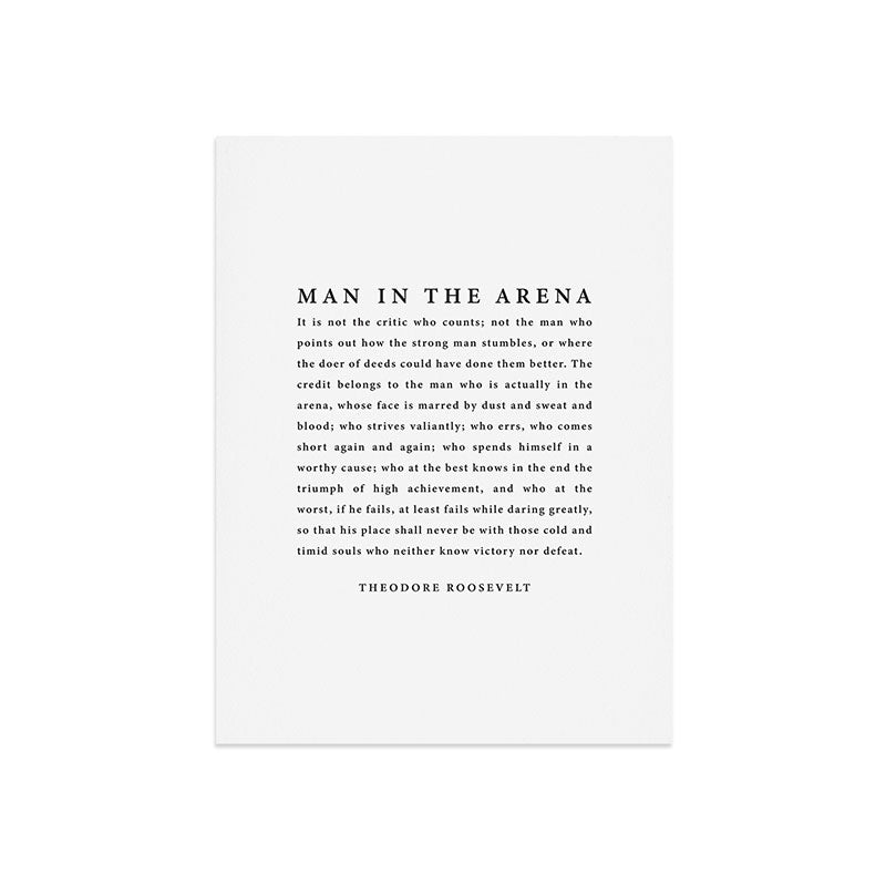 The Man In The Arena, Theodore Roosevelt Art Print Gallery Image 9