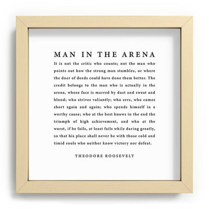 The Man In The Arena, Theodore Roosevelt Framed Art Print Gallery Image 106