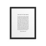 The Man In The Arena Framed Art Print Gallery Image 1