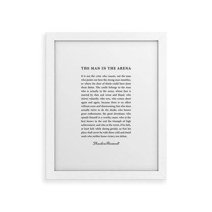 The Man In The Arena Framed Art Print Gallery Image 75