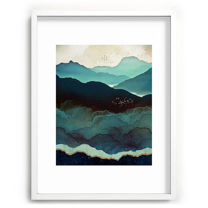 Indigo Mountains Framed Art Print Gallery Image 107