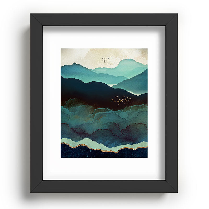 Indigo Mountains Framed Art Print Gallery Image 78