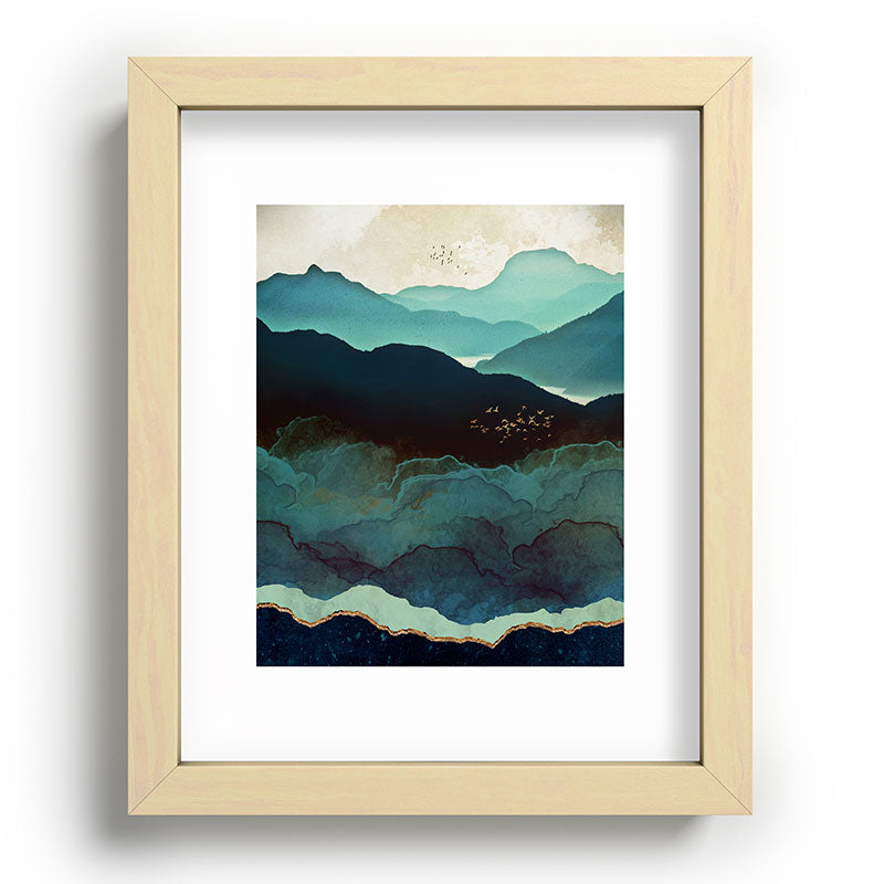 Indigo Mountains Framed Art Print Gallery Image 95