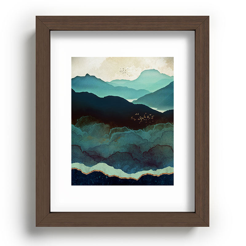 Indigo Mountains Framed Art Print Gallery Image 86