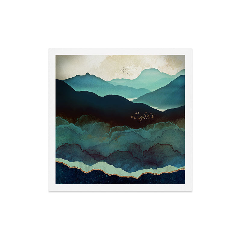 Indigo Mountains Art Print Gallery Image 5