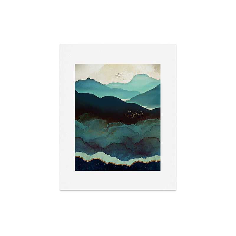 Indigo Mountains Art Print Gallery Image 7