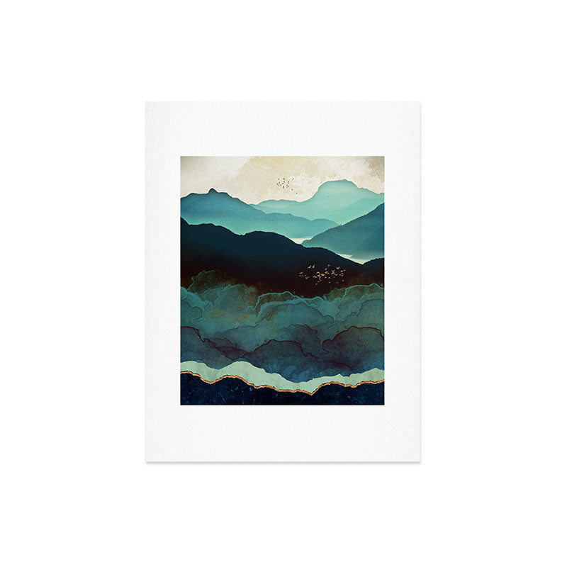 Indigo Mountains Art Print Gallery Image 8