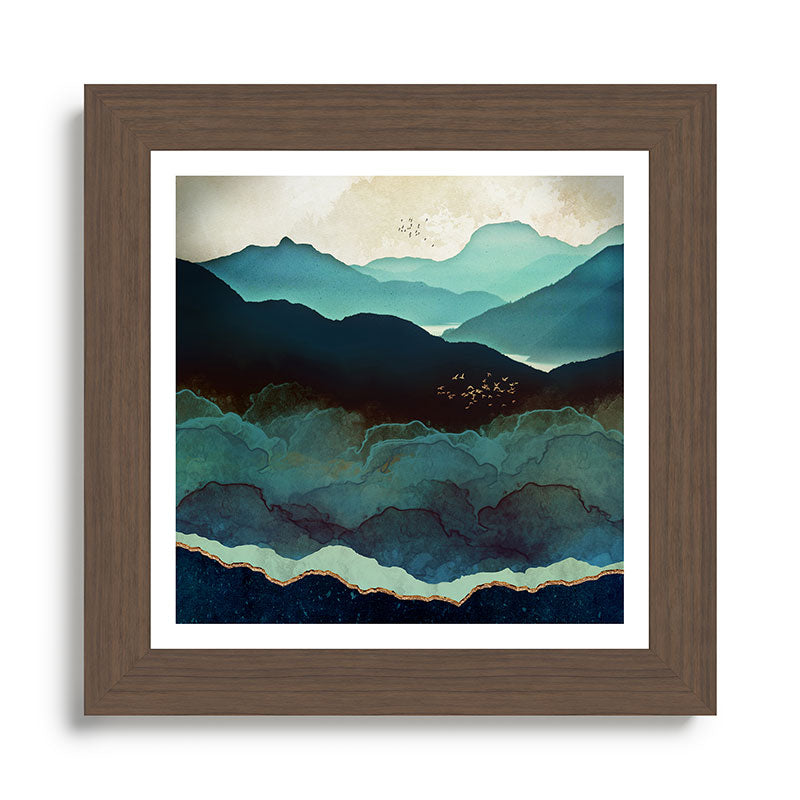Indigo Mountains Framed Art Print Gallery Image 57