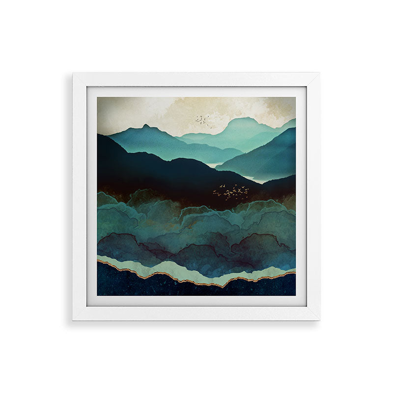 Indigo Mountains Framed Art Print Gallery Image 82