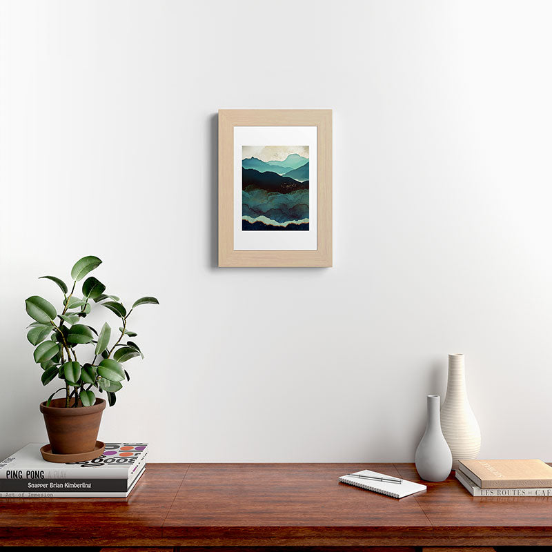 Indigo Mountains Framed Art Print Gallery Image 62