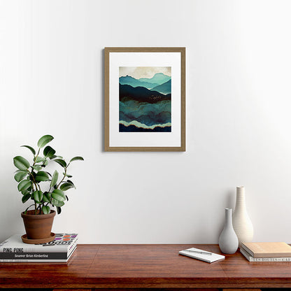 Indigo Mountains Framed Art Print Gallery Image 54