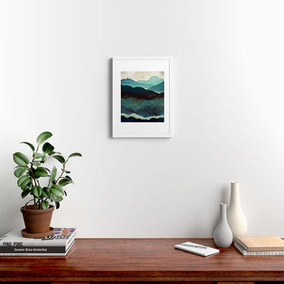 Indigo Mountains Framed Art Print Gallery Image 32