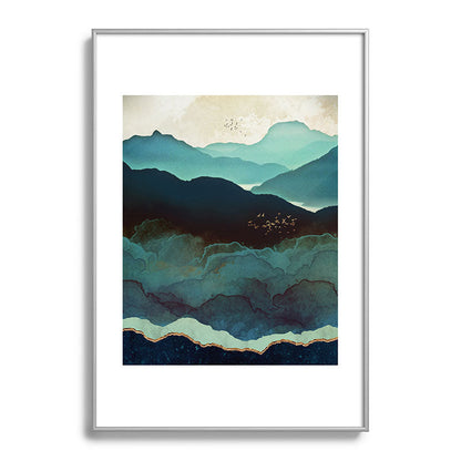 Indigo Mountains Framed Art Print Gallery Image 132