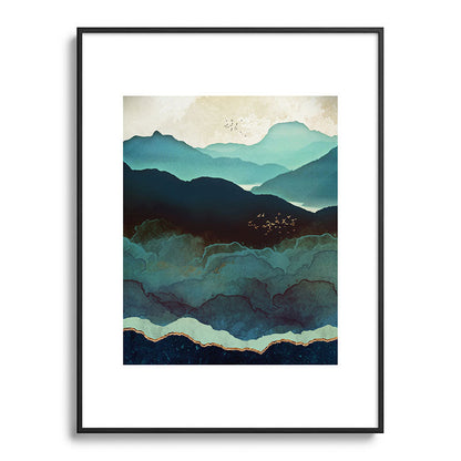 Indigo Mountains Framed Art Print Gallery Image 116