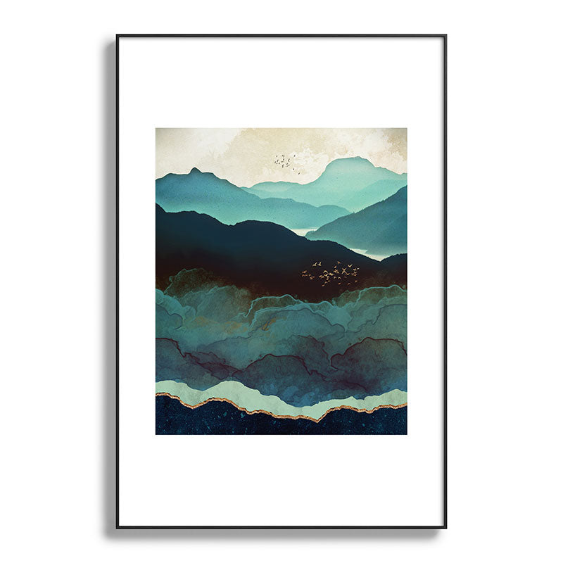Indigo Mountains Framed Art Print Gallery Image 119