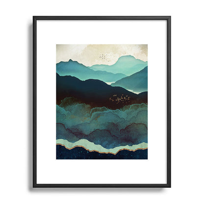 Indigo Mountains Framed Art Print Gallery Image 111
