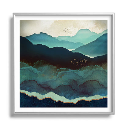 Indigo Mountains Framed Art Print Gallery Image 140