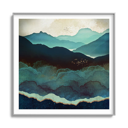 Indigo Mountains Framed Art Print Gallery Image 141