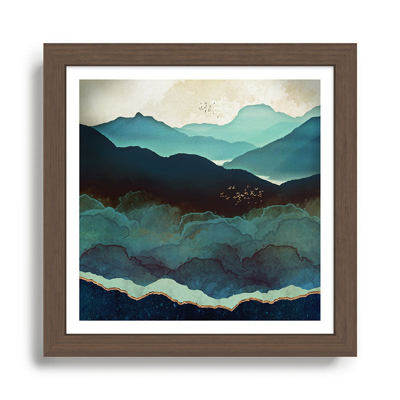 Indigo Mountains Framed Art Print Gallery Image 13