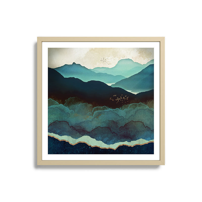 Indigo Mountains Framed Art Print Gallery Image 27