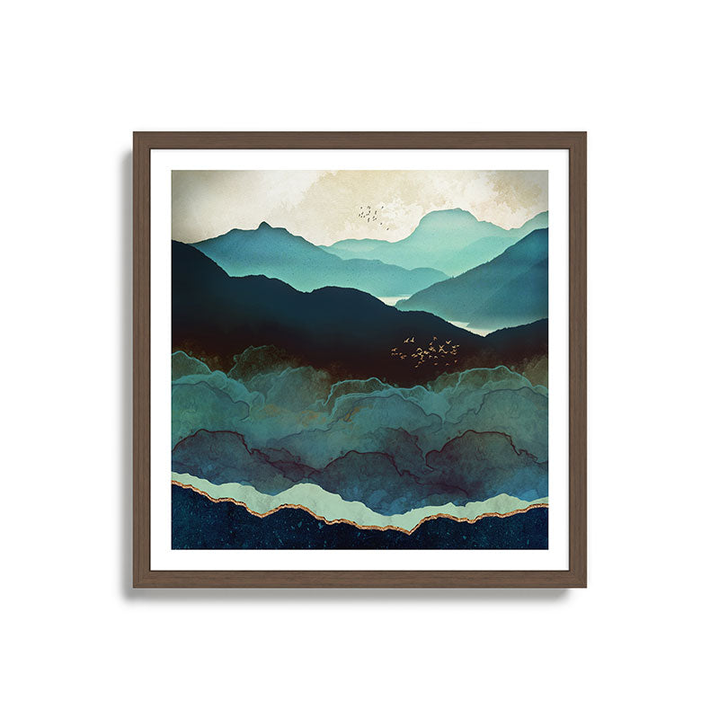 Indigo Mountains Framed Art Print Gallery Image 17