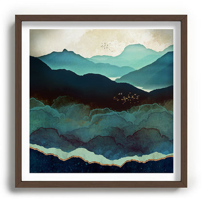 Indigo Mountains Framed Art Print Gallery Image 101