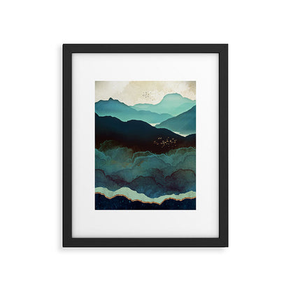 Indigo Mountains Framed Art Print Gallery Image 6