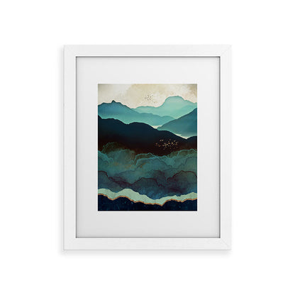 Indigo Mountains Framed Art Print Gallery Image 75