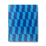 Cobalt Sky Wavy Blocks Metal Print Gallery Image 1