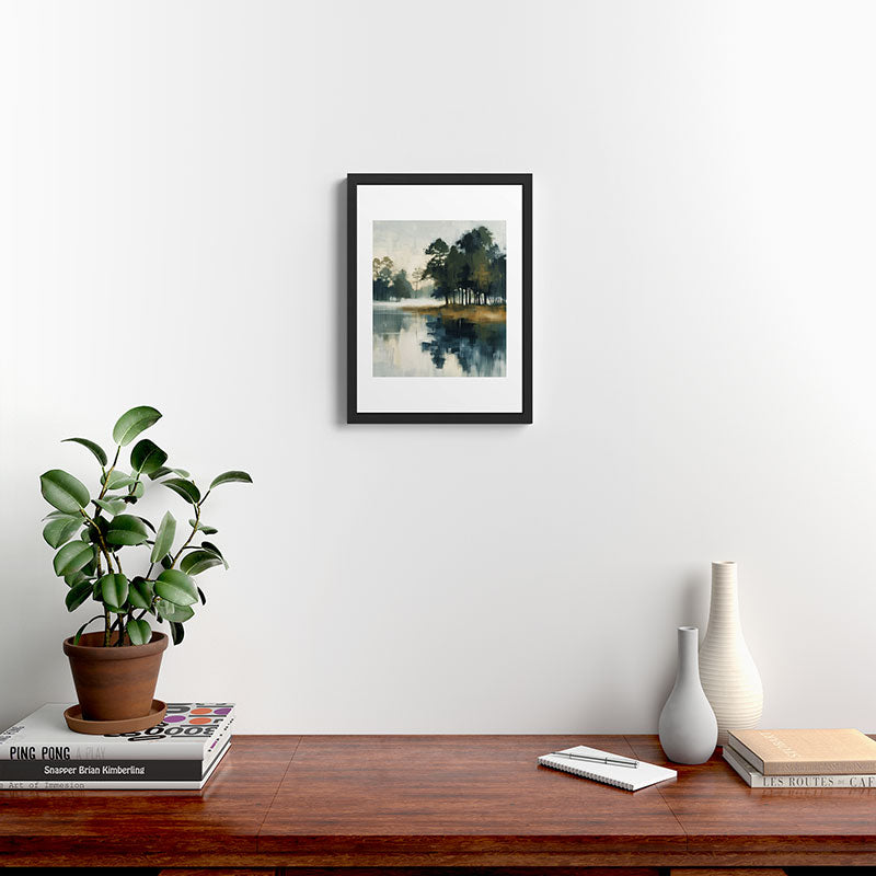 Country Lake II Framed Art Print Gallery Image 3