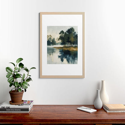 Country Lake II Framed Art Print Gallery Image 48