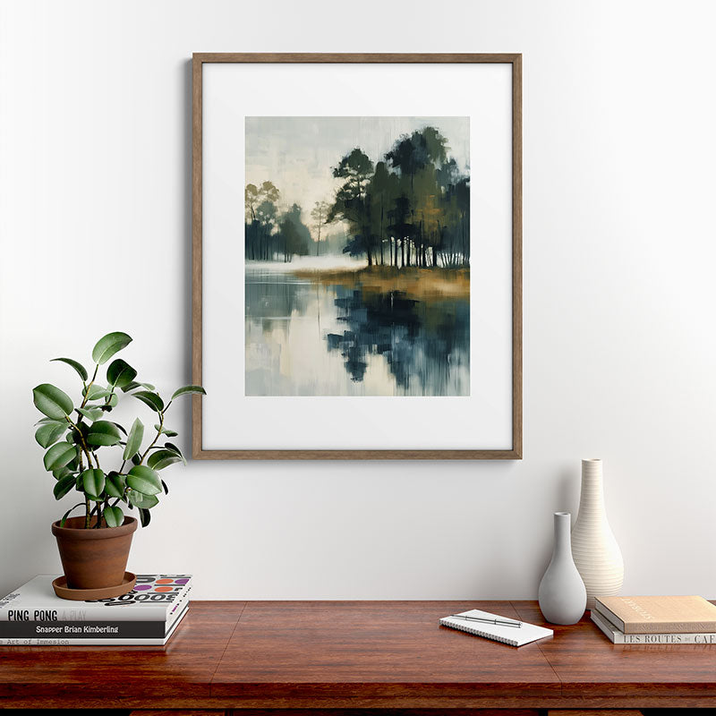 Country Lake II Framed Art Print Gallery Image 14