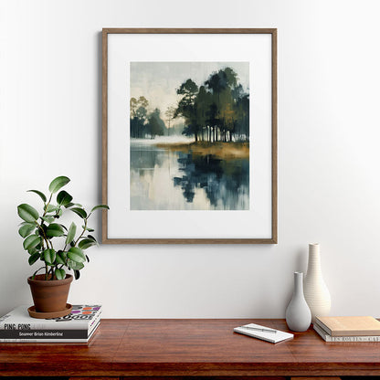 Country Lake II Framed Art Print Gallery Image 14