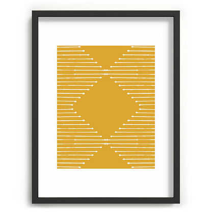 Geo (Yellow) Framed Art Print Gallery Image 35