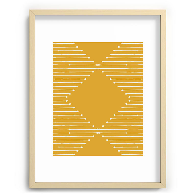 Geo (Yellow) Framed Art Print Gallery Image 43
