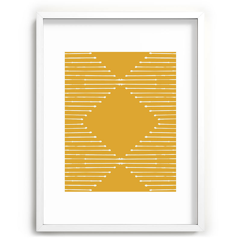 Geo (Yellow) Framed Art Print Gallery Image 47