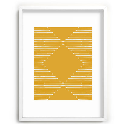 Geo (Yellow) Framed Art Print Gallery Image 47