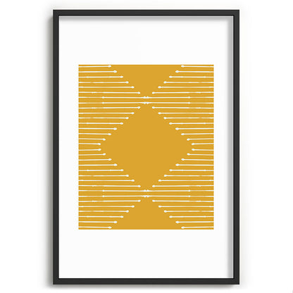 Geo (Yellow) Framed Art Print Gallery Image 36