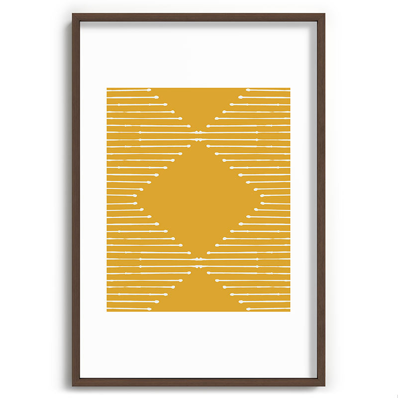 Geo (Yellow) Framed Art Print Gallery Image 40