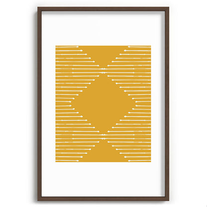 Geo (Yellow) Framed Art Print Gallery Image 40
