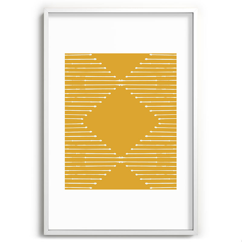Geo (Yellow) Framed Art Print Gallery Image 48