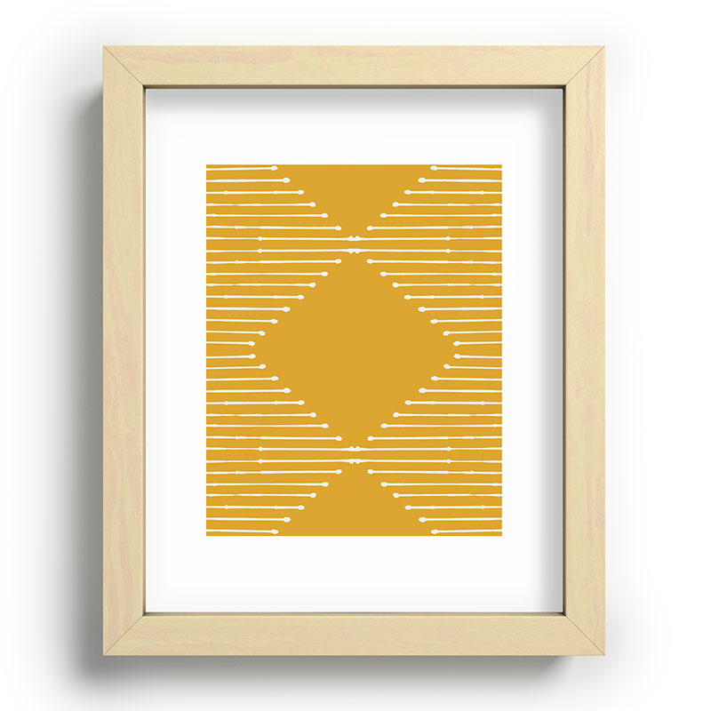 Geo (Yellow) Framed Art Print Gallery Image 41