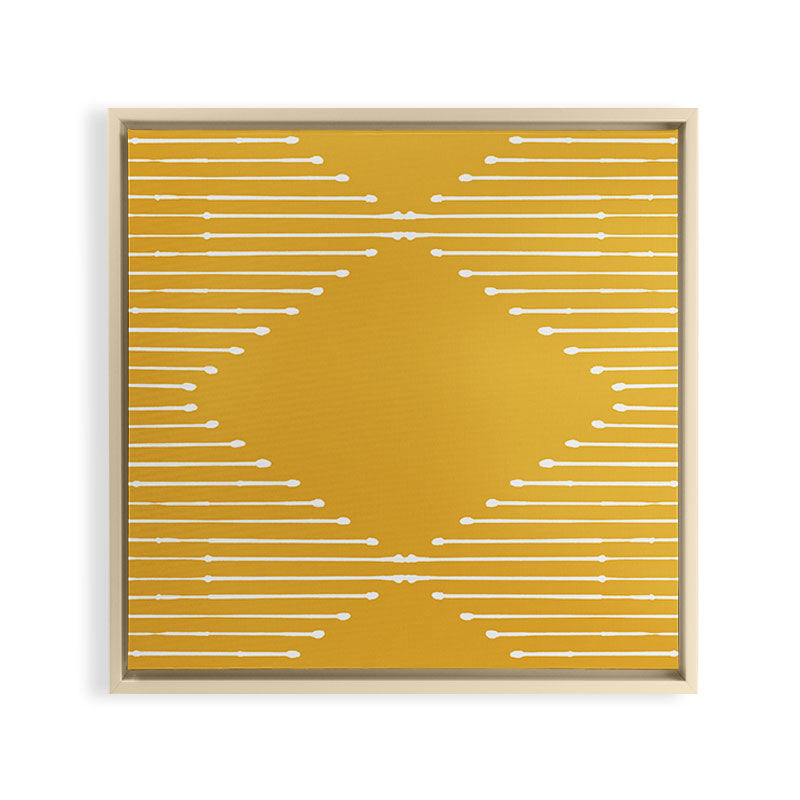 Geo (Yellow) Framed Canvas Print Gallery Image 8
