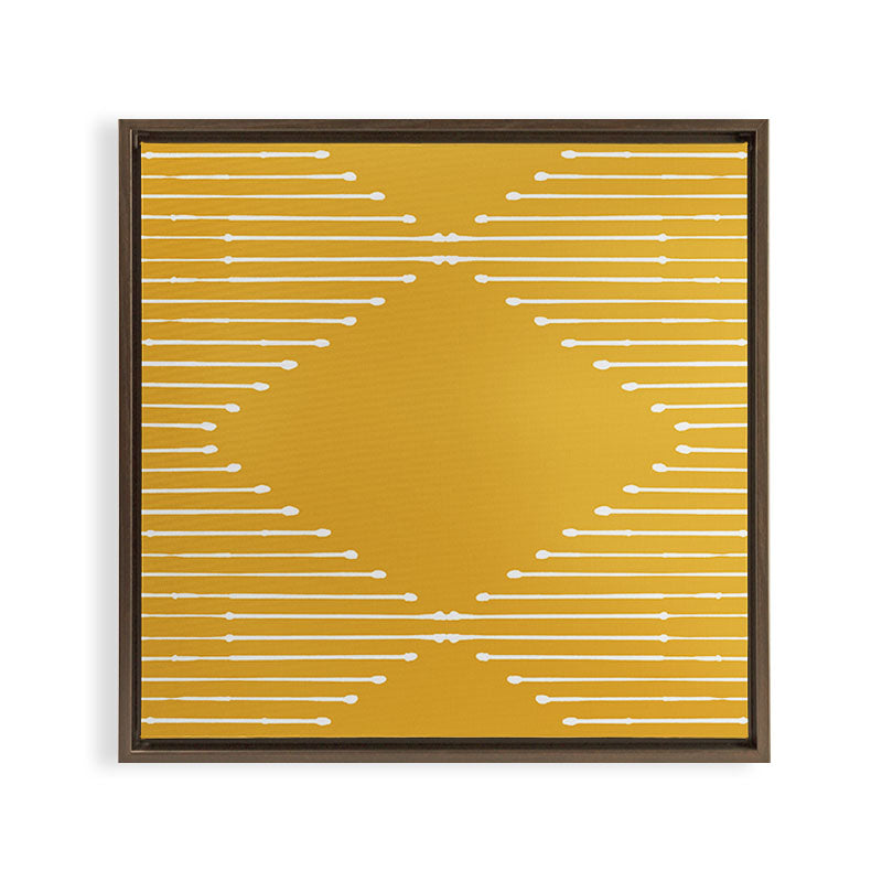 Geo (Yellow) Framed Canvas Print Gallery Image 4