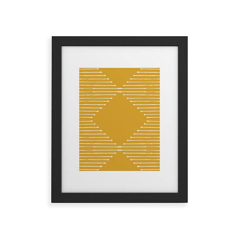 Geo (Yellow) Framed Art Print Gallery Image 17