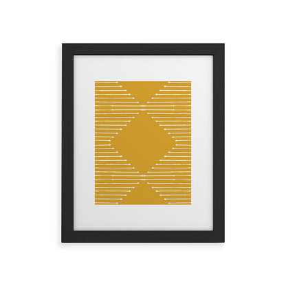 Geo (Yellow) Framed Art Print Gallery Image 20