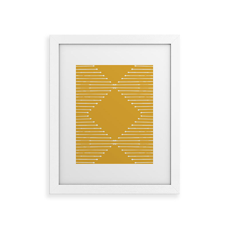 Geo (Yellow) Framed Art Print Gallery Image 32