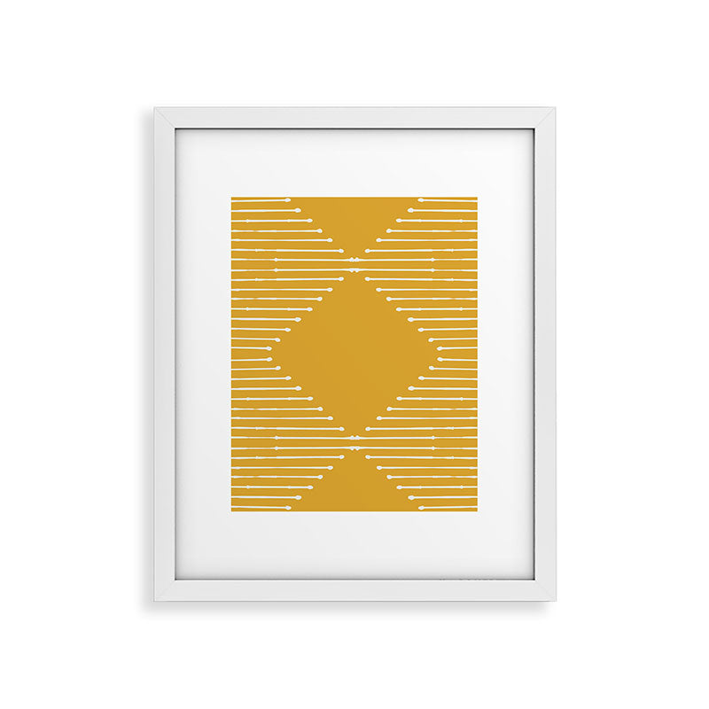 Geo (Yellow) Framed Art Print Gallery Image 14