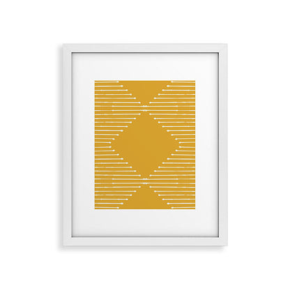 Geo (Yellow) Framed Art Print Gallery Image 15