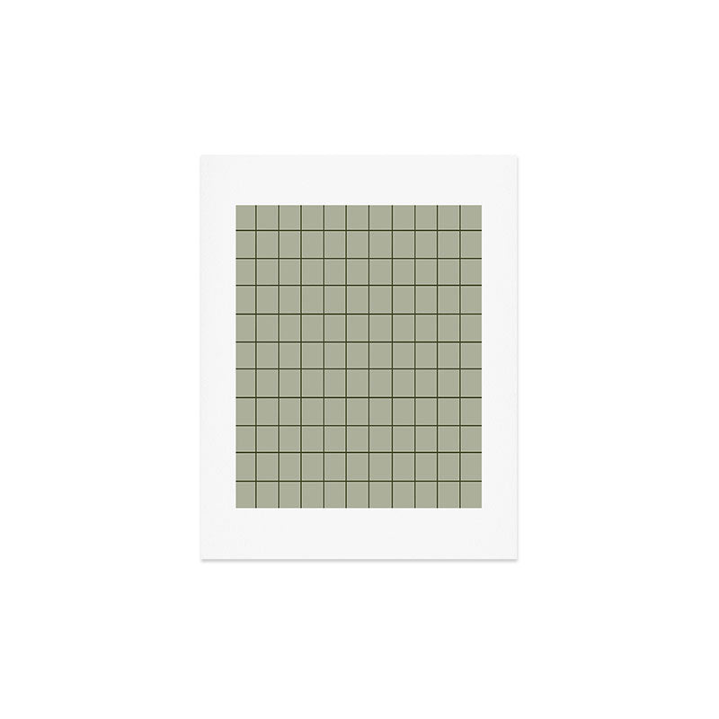 Grid (Green) Art Print Gallery Image 2